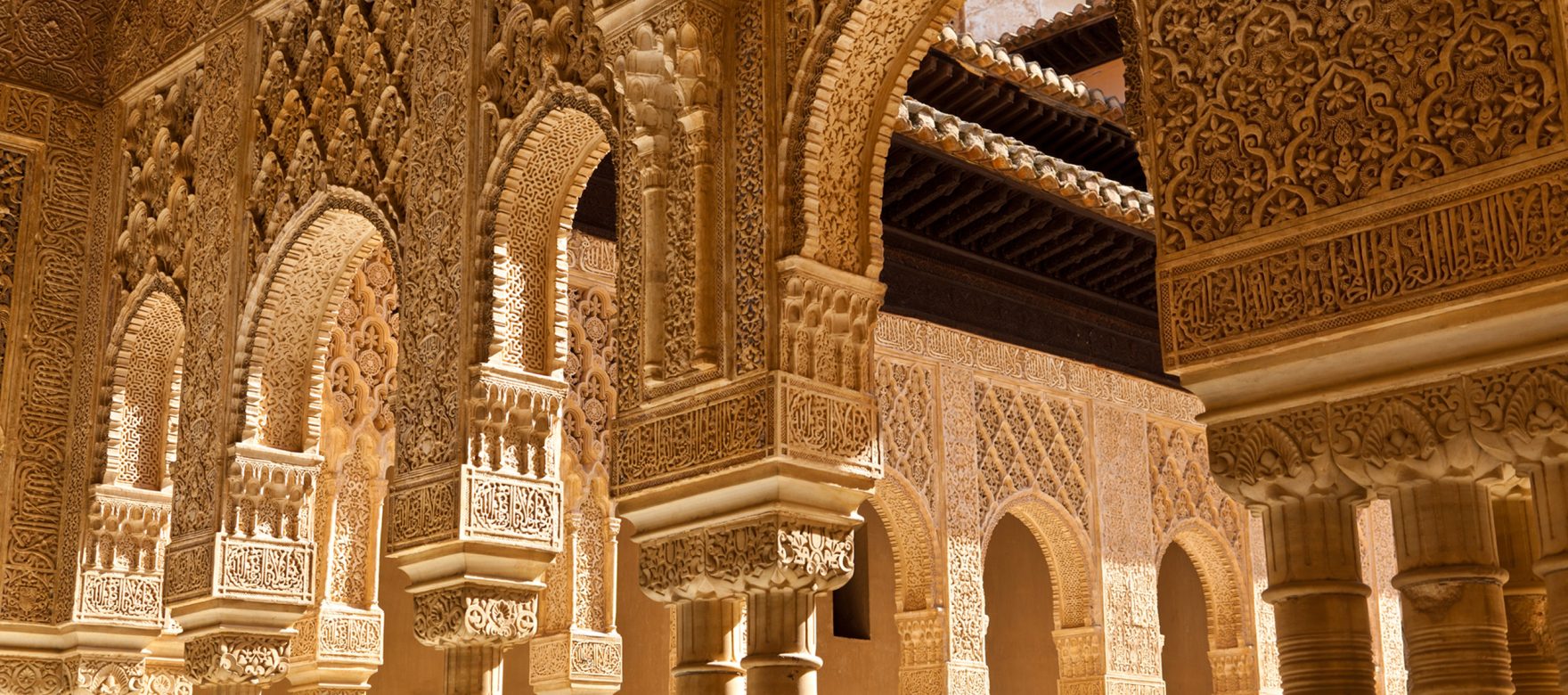 The Alhambra Palace of Granada from Almeria